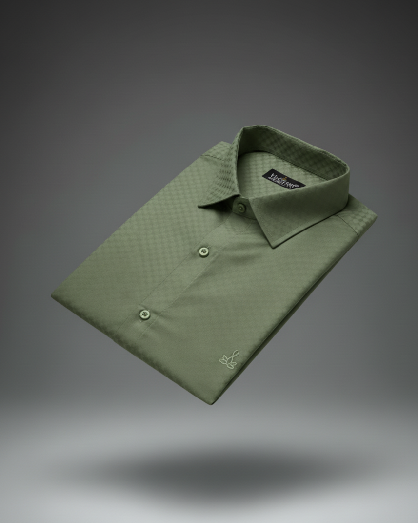 Self Design Cotton Shirt